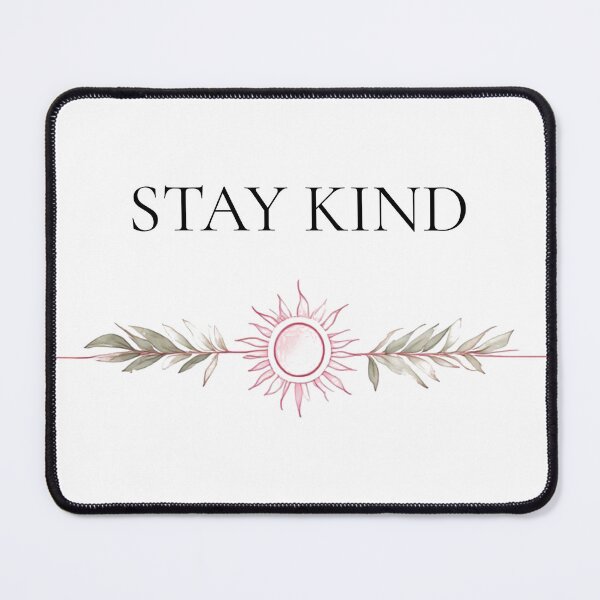 Item preview, Stay Kind - Minimalist Pink Sun & Botanical Female Empowerment Quote designed and sold by emiliacreations.