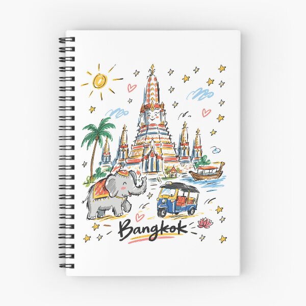 Item preview, Cute Wat Arun Bangkok Sketch Art v2 designed and sold by RamyGallery.