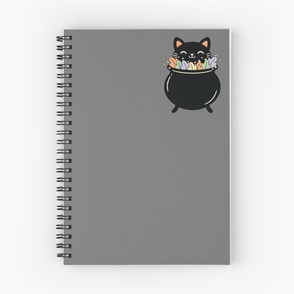 Item preview, Cute Black Cat Cauldron Sticker (Pastel Halloween Magic) designed and sold by urmoments.