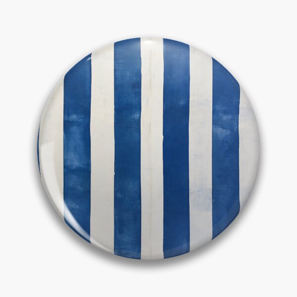 Item preview, Coastal Mediterranean Blue and White Stripes Pattern designed and sold by KsaveraArt.