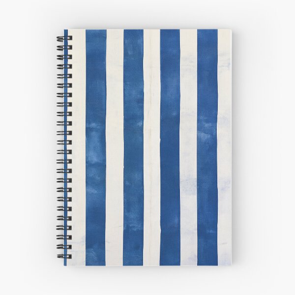 Item preview, Coastal Mediterranean Blue and White Stripes Pattern designed and sold by KsaveraArt.