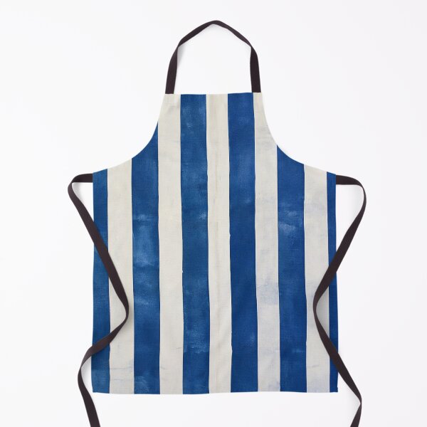 Item preview, Coastal Mediterranean Blue and White Stripes Pattern designed and sold by KsaveraArt.