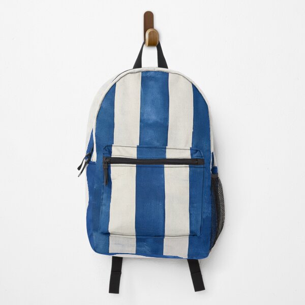 Item preview, Coastal Mediterranean Blue and White Stripes Pattern designed and sold by KsaveraArt.