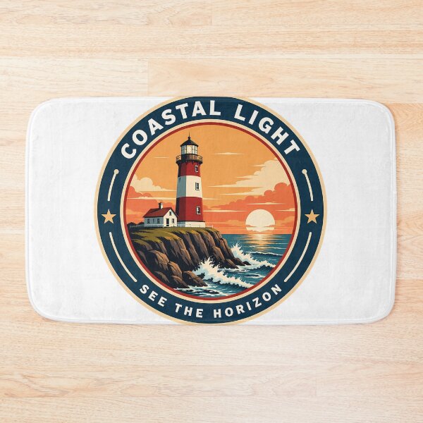 Item preview, Retro Lighthouse Ocean Travel Badge designed and sold by ArtifactVerse.