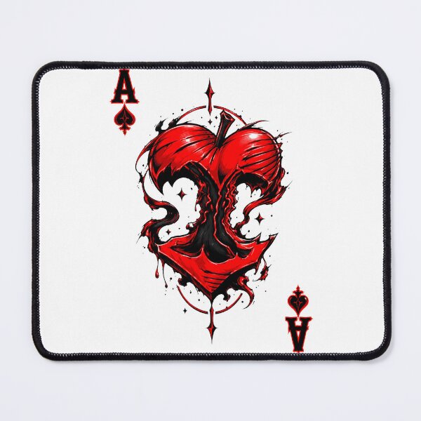 Item preview, Edgy Red Apple Illusion Playing Card designed and sold by Munib302.