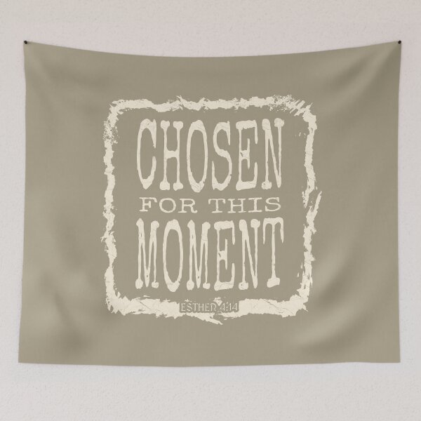Item preview, Chosen for This Moment | Esther 4:14 Christian Design | yellowish white designed and sold by ZechJohnRB.
