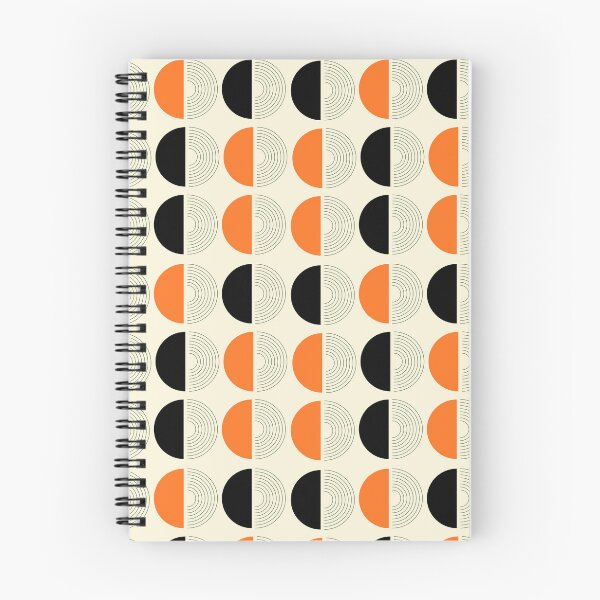 Item preview, Orange Black Lines Big Half Circles designed and sold by Swish-Designs.
