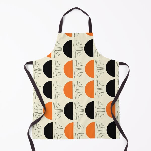 Item preview, Orange Black Lines Big Half Circles designed and sold by Swish-Designs.
