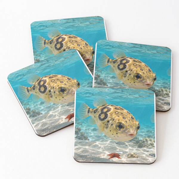 Item preview, Lost in the Blue - Figure 8 Puffer Fish designed and sold by BeeStylishTees.
