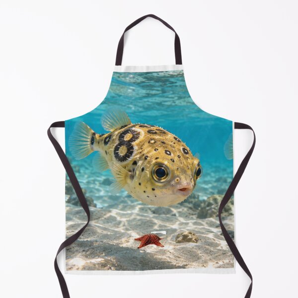 Item preview, Lost in the Blue - Figure 8 Puffer Fish designed and sold by BeeStylishTees.