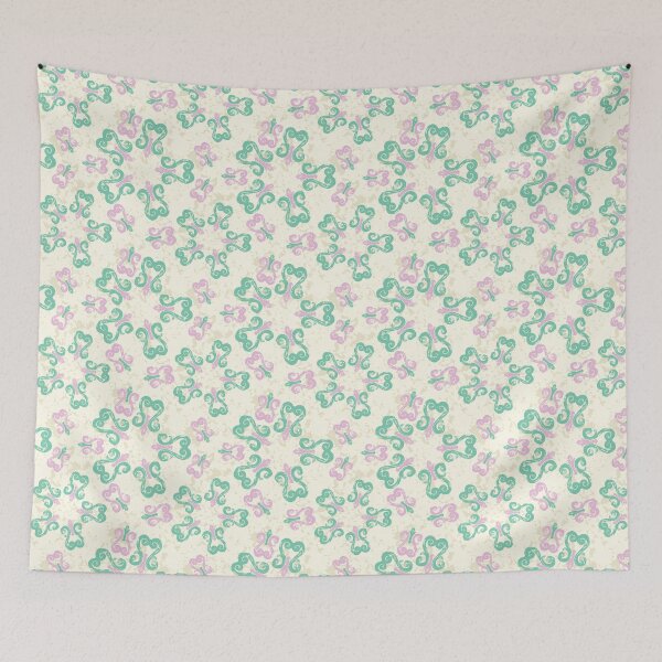 Item preview, Pink & Green Radial Flourishes designed and sold by Digitalmyth's Designs.