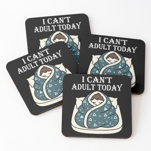 Item preview, I Can't Adult Today Funny Quote Design designed and sold by VibeForgeCo24.
