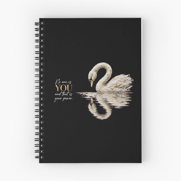 Item preview, No One Is You And That Is Your Power Swan Quote Art designed and sold by Vibe-Vary.