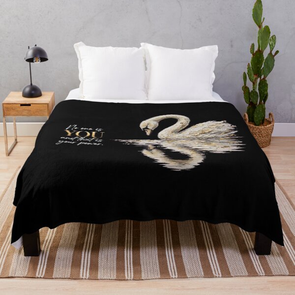 Item preview, No One Is You And That Is Your Power Swan Quote Art designed and sold by Vibe-Vary.