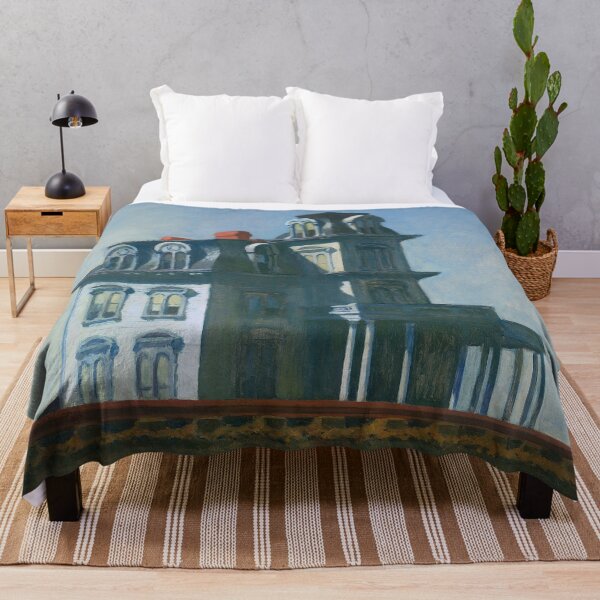 Item preview, Vintage House Wall Art, The House by the Railroad Print, Edward Hopper Art, American Modernism designed and sold by RickE.
