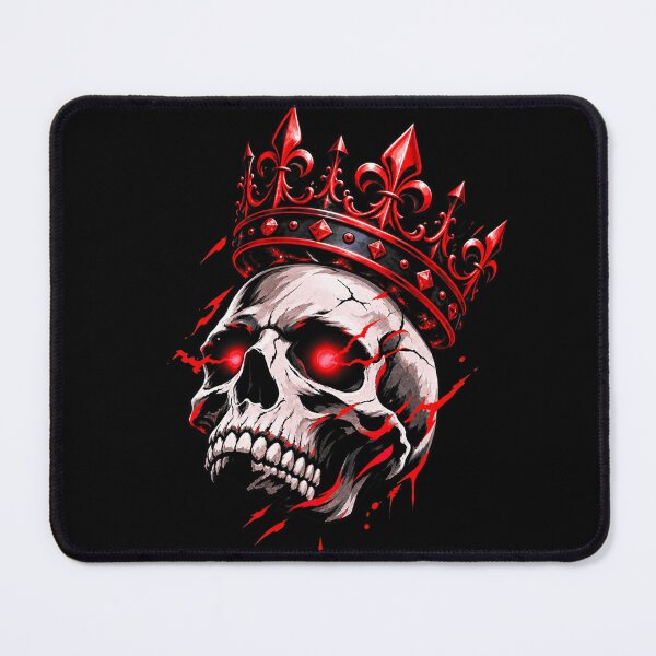 Item preview, Badass Undead King Skull With Red Crown designed and sold by Munib302.