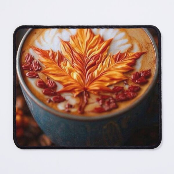 Item preview, Cozy Autumn Maple Leaf Latte Art — Pumpkin Spice Coffee Aesthetic designed and sold by LYAN-STORE.