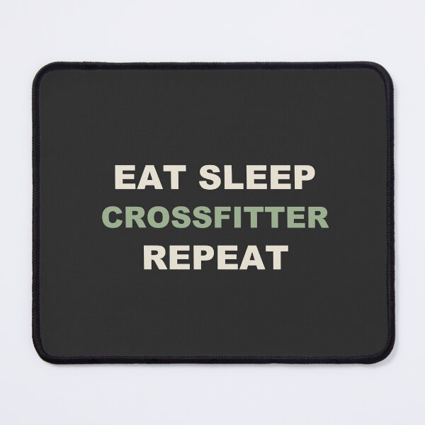 Item preview, Eat Sleep Crossfitter Repeat - CrossFit designed and sold by RetroThreadWorks.