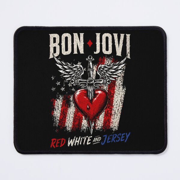 Item preview, Bon Jovi Forever Red White And Jersey  designed and sold by whitingartists.