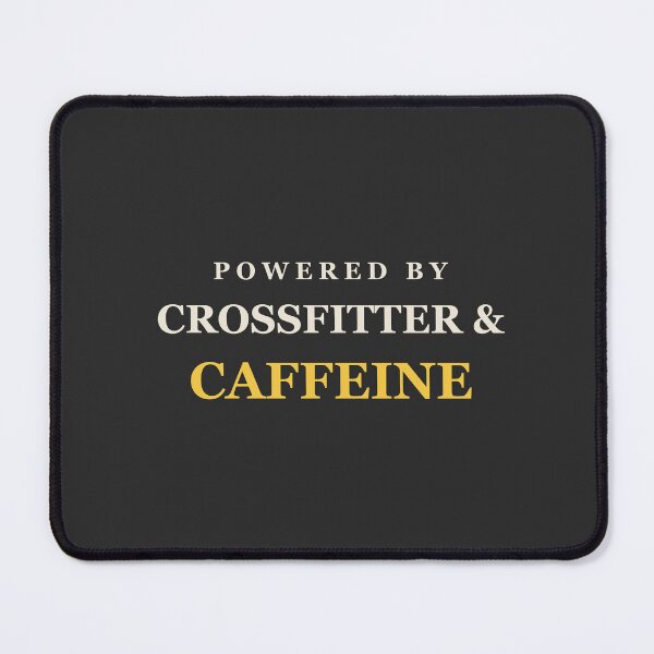 Item preview, Powered By Crossfitter & Caffeine - CrossFit designed and sold by RetroThreadWorks.