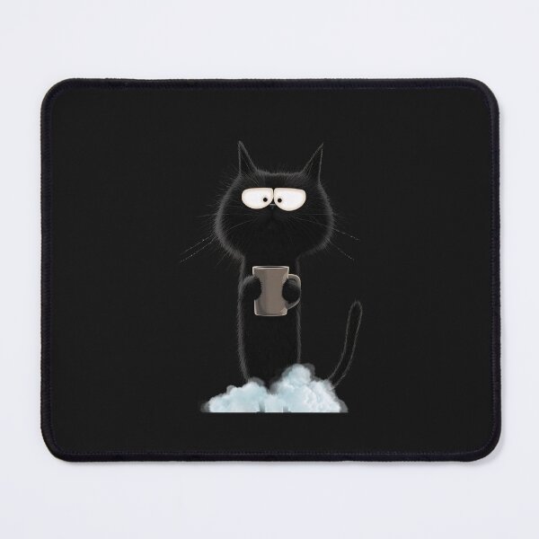 Item preview, Neon Blue Coffee Cat - High on Caffeine Art designed and sold by mimikaka.