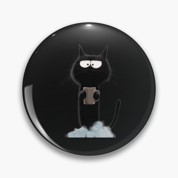 Item preview, Neon Blue Coffee Cat - High on Caffeine Art designed and sold by mimikaka.