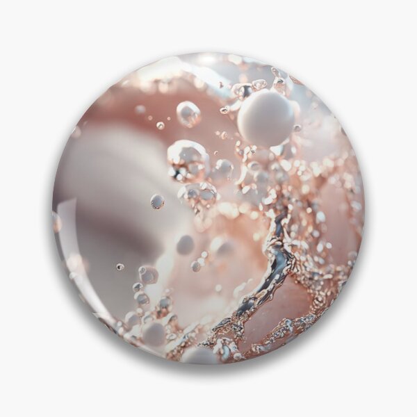 Item preview, Abstract Liquid Rose Gold Splash — Elegant Pearl and Metallic Pearl Splash Art designed and sold by LYAN-STORE.