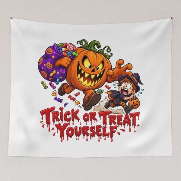 Item preview, Trick Or Treat Yourself Halloween Candy Chase designed and sold by CoolContent Factory.