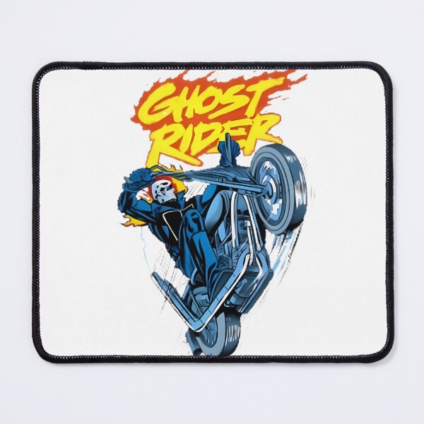 Item preview, Fiery Motorcycle Rider with Skull Helmet Illustration Design designed and sold by xkillaxoxo.