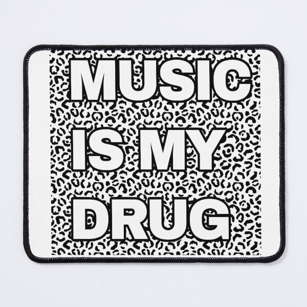 Item preview, Music Is My Drug Leopard Print Aesthetic designed and sold by nanaslavi.