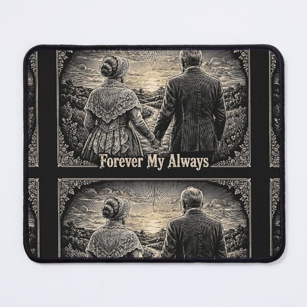 Item preview, Forever My Always Vintage Woodcut Engraving Graphic Tee designed and sold by ZestlyStore94.