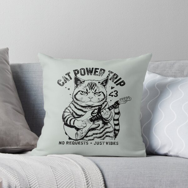 Item preview, Guitar Cat Power Trip Grumpy Cat Rock No Requests Just Vibes designed and sold by HYPNK.