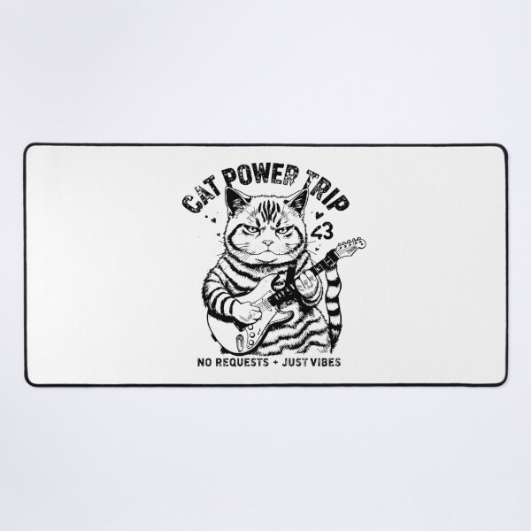 Item preview, Guitar Cat Power Trip Grumpy Cat Rock No Requests Just Vibes designed and sold by HYPNK.