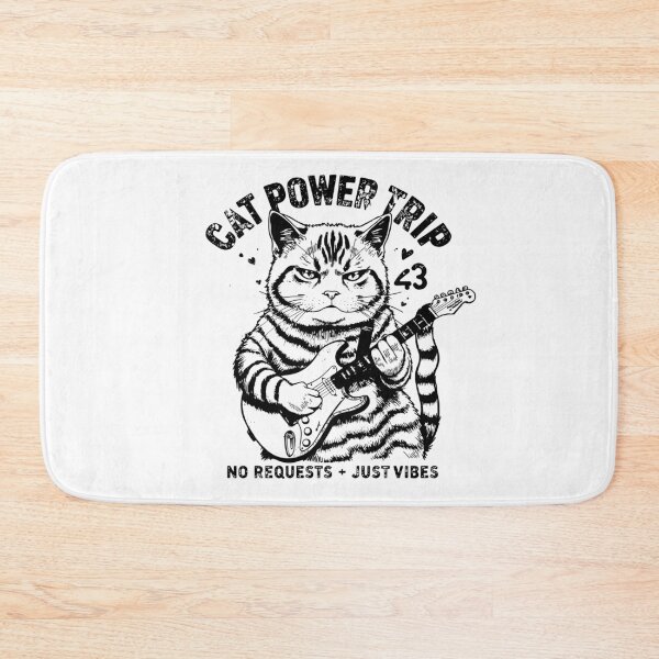 Item preview, Guitar Cat Power Trip Grumpy Cat Rock No Requests Just Vibes designed and sold by HYPNK.
