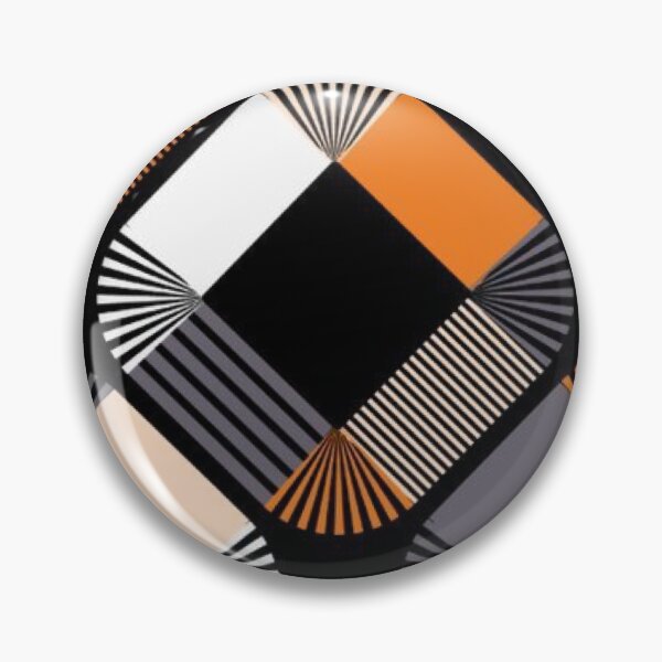 Item preview, Mid-Century Modern Geometric Lattice Pattern — Retro Orange and Charcoal Abstract designed and sold by LYAN-STORE.