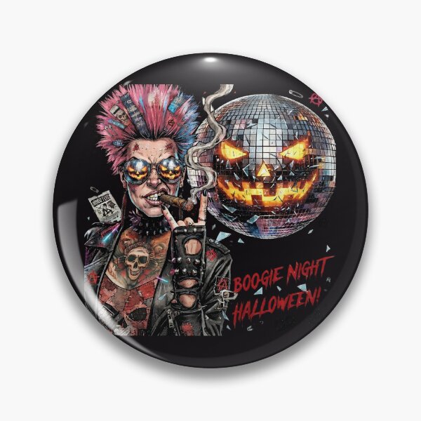 Item preview, Halloween Disco Pumpkin Punk Cigar Girl designed and sold by Voodoo Store Paranormal Collections.