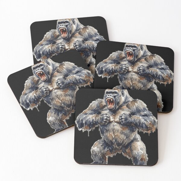 Item preview, Watercolour gorilla designed and sold by The King's general goods.