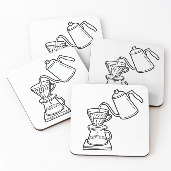 Item preview, Minimalist Pour Over Coffee Line Art designed and sold by seunghus.