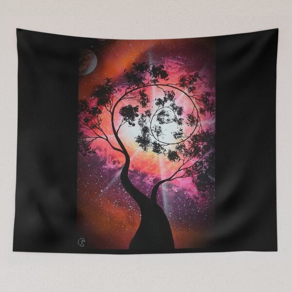 Item preview, Cosmic Heart Tree Spray Paint Art — Amanda's Heart designed and sold by Jackie Gatzmer.
