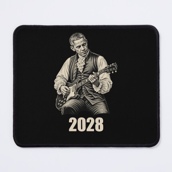 Item preview, obama  playing guitar  designed and sold by Starry Night Creative Art.