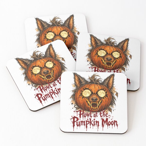 Item preview, Howl At The Pumpkin Moon Werewolf Halloween designed and sold by CoolContent Factory.