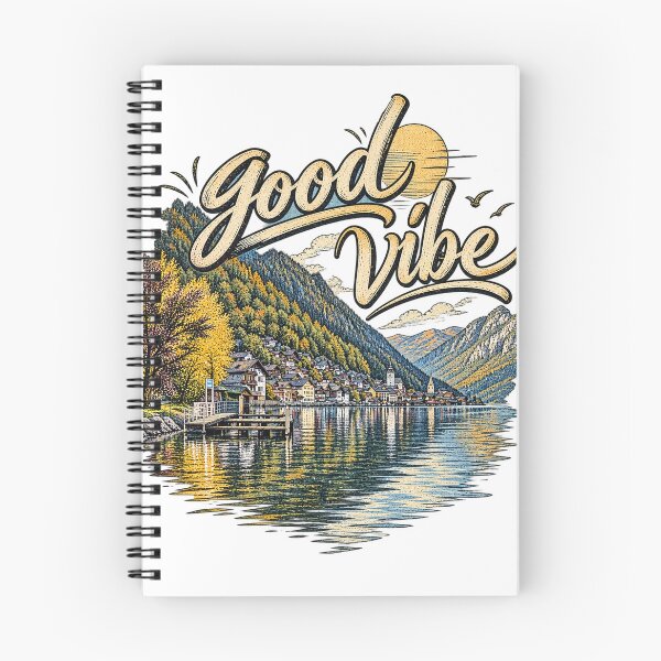 Item preview, Good Vibe – Vintage Mountain Lake Escape designed and sold by NOVS·94.