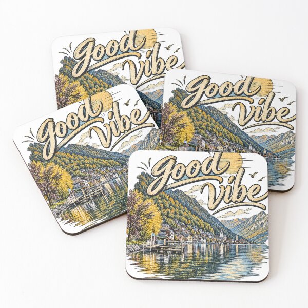 Item preview, Good Vibe – Vintage Mountain Lake Escape designed and sold by NOVS·94.