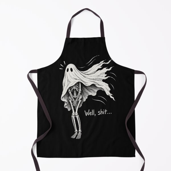Item preview, well shit halloween skeleton  designed and sold by Starry Night Creative Art.