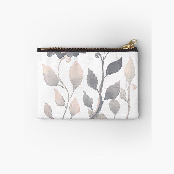 Item preview, Gray and Pink Watercolor Floral Botanical Art designed and sold by FaireWaveArt.