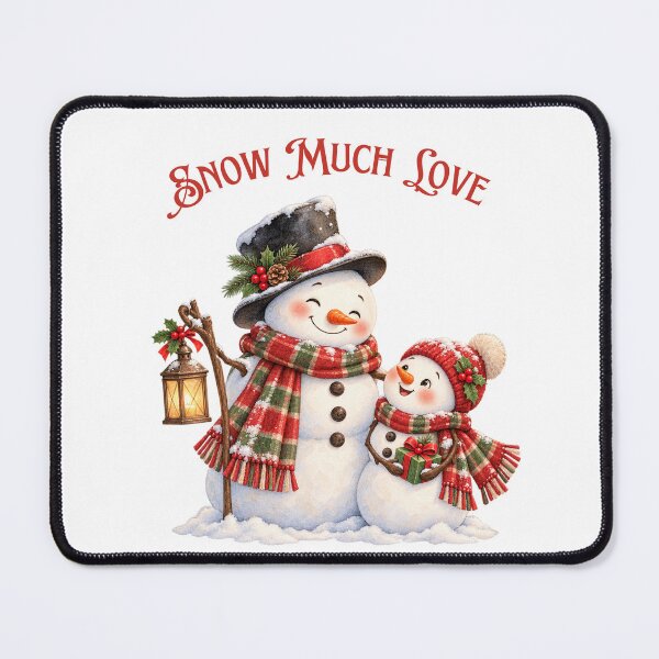 Item preview, Snow Much Love Snowman Family Winter designed and sold by mycute-stickers.