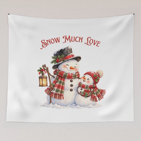 Item preview, Snow Much Love Snowman Family Winter designed and sold by mycute-stickers.