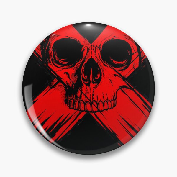 Item preview, Bold Red X Skull Punk Rock Aesthetic designed and sold by Munib302.