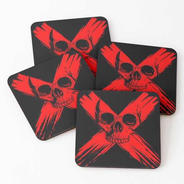 Item preview, Bold Red X Skull Punk Rock Aesthetic designed and sold by Munib302.