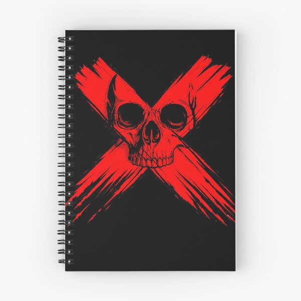 Item preview, Bold Red X Skull Punk Rock Aesthetic designed and sold by Munib302.